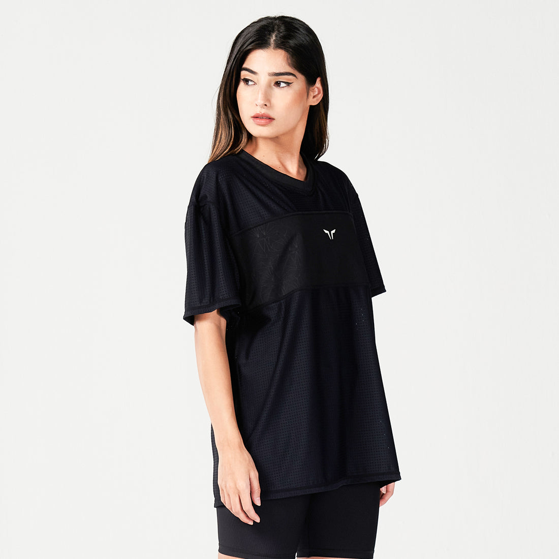 Mesh Reversible Tee - Black
